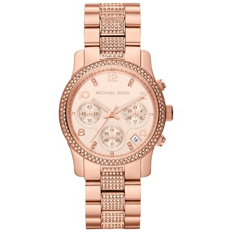 michael kors crystal mk2505|Michael Kors leather watch.